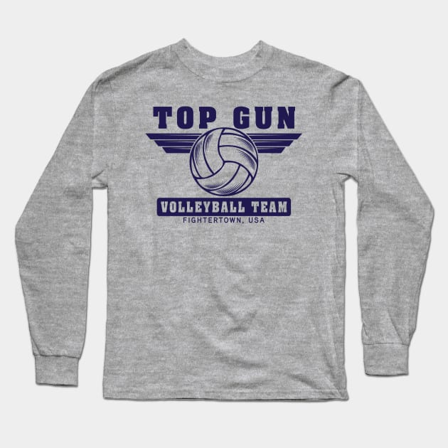 Top Gun Volleyball Team Long Sleeve T-Shirt by Illustratorator